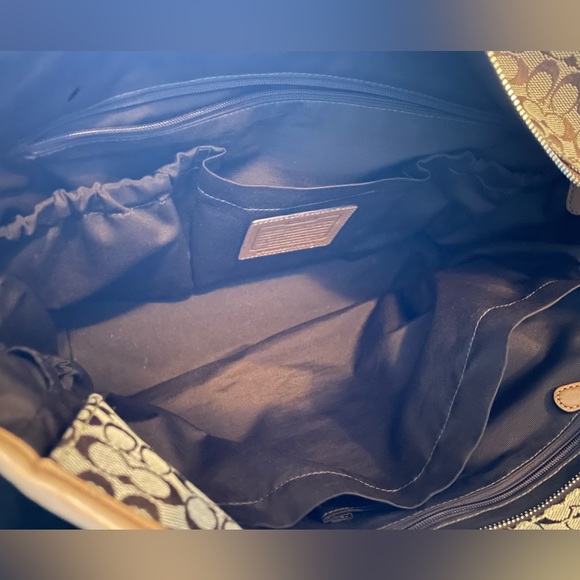 Coach laptop / baby bag - Signature C’s fabric - Picture 7 of 12